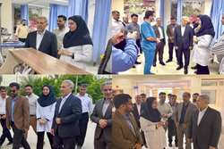 بازدید رئیس دانشگاه علوم پزشکی شیراز و هیأت همراه از بیمارستان امام سجاد (ع) خشت و کنارتخته